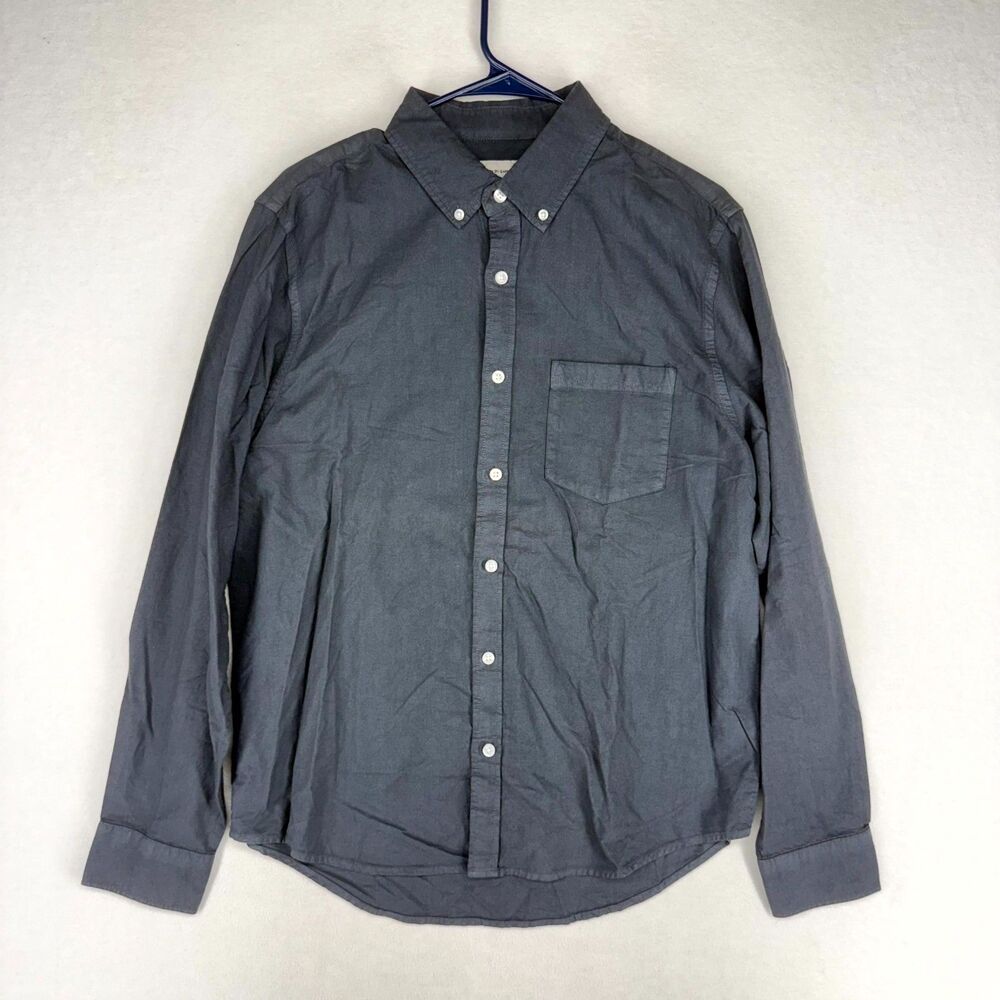 Cotton On Garments Mens Mayfair Long Sleeve Shirt Vintage Black Large 3611259-17